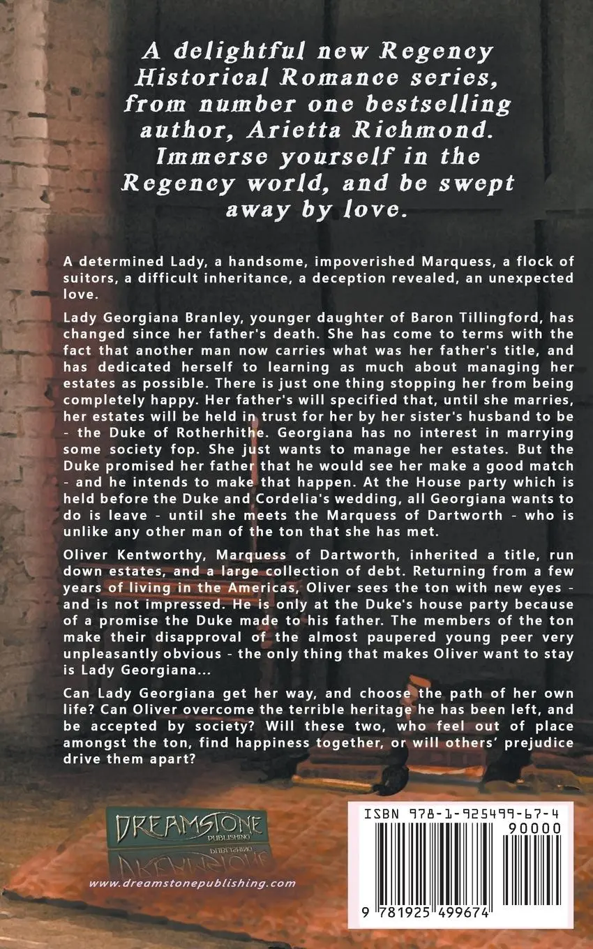 Rückseite: 9781925499674 | Redeeming the Marquess | Sweet and Clean Regency Romance | Richmond