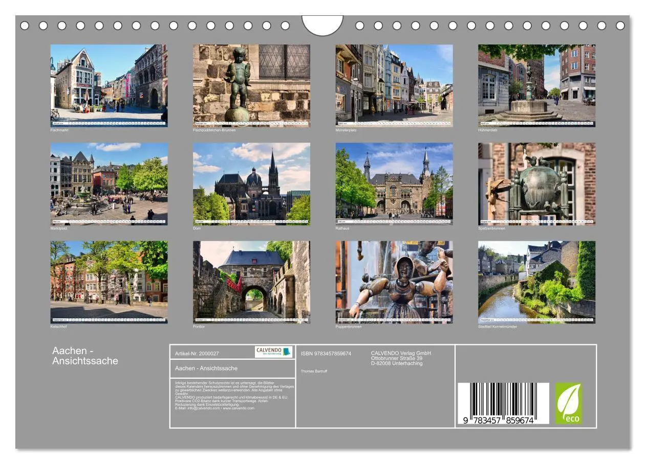 Bild: 9783457859674 | Aachen - Ansichtssache (Wandkalender 2026 DIN A4 quer), CALVENDO...