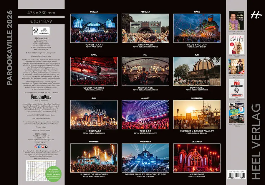 Bild: 9783966649674 | Der offizielle Parookaville-Kalender 2026 | Parookaville GmbH | 14 S.
