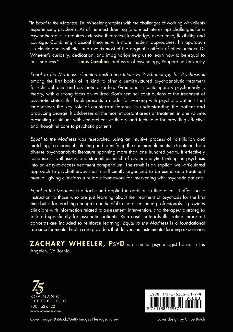 Rückseite: 9781538159774 | Equal to the Madness | Zachary Wheeler | Taschenbuch | Englisch | 2024