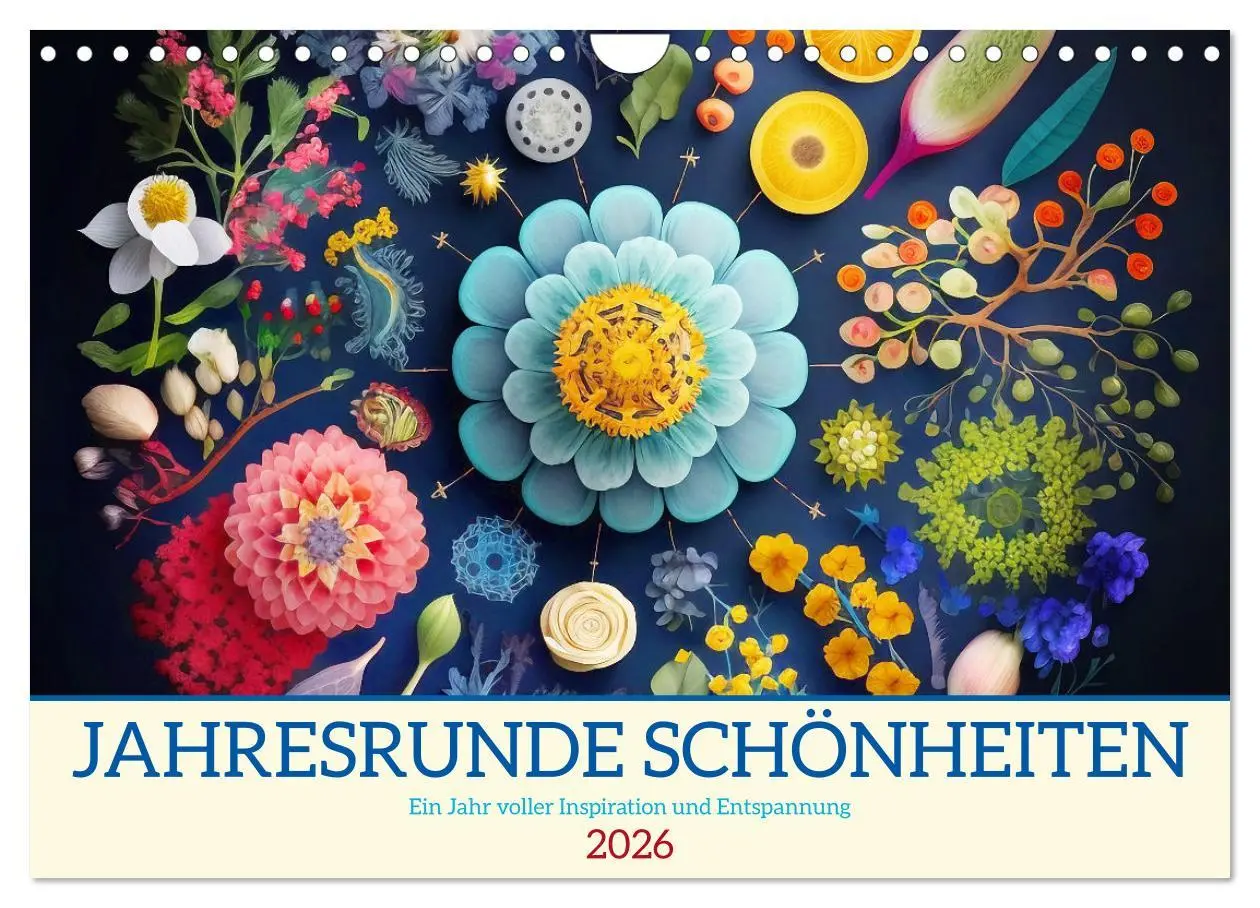 Cover: 9783457539774 | Jahresrunde Schönheiten (Wandkalender 2026 DIN A4 quer), CALVENDO...