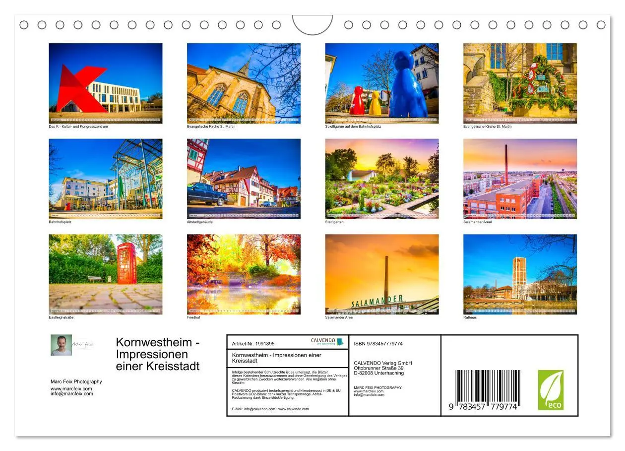 Bild: 9783457779774 | Kornwestheim - Impressionen einer Kreisstadt (Wandkalender 2026 DIN...