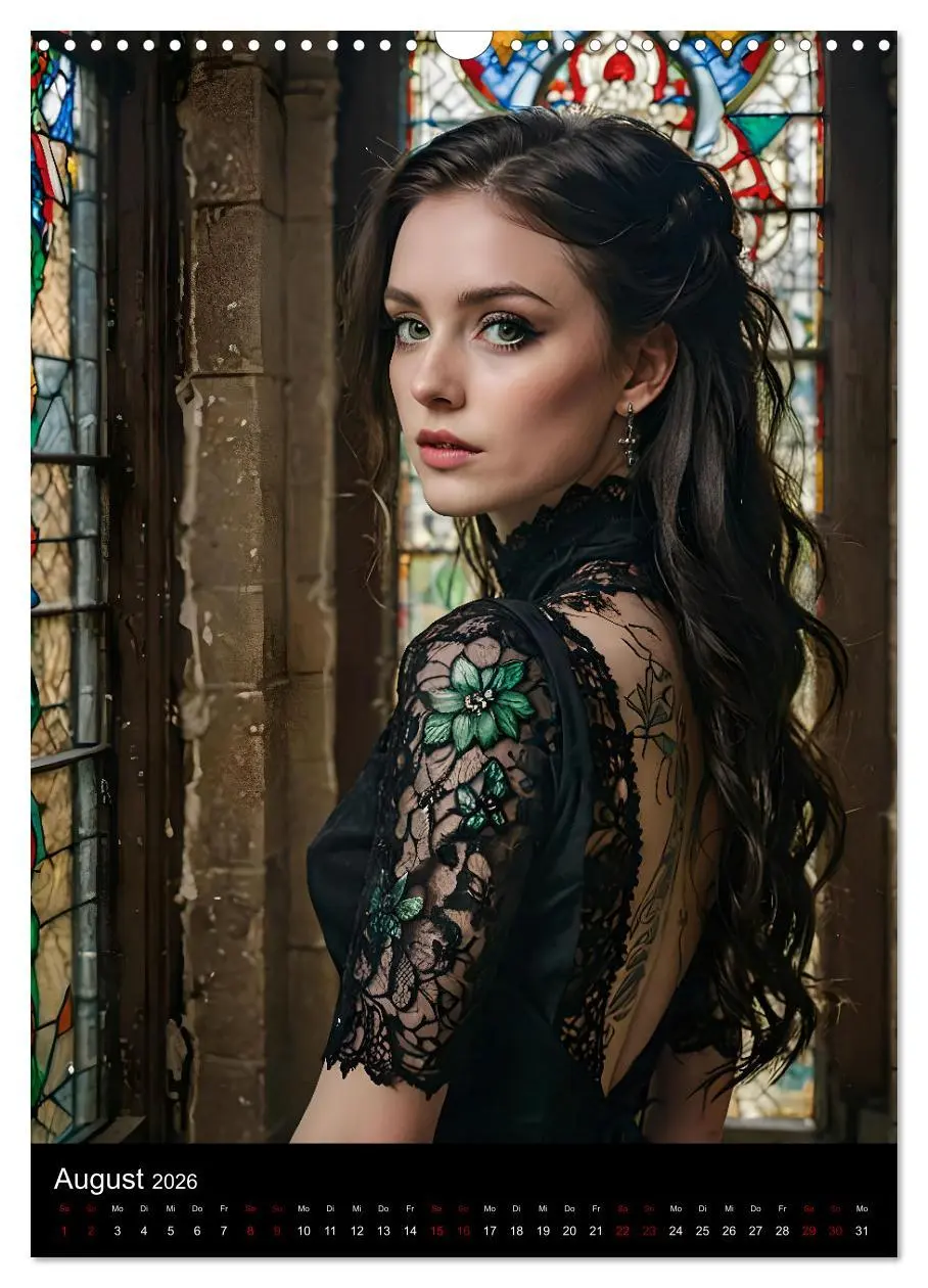 Bild: 9783516249774 | Gothic beauties - Schönheiten der Nacht (Wandkalender 2026 DIN A3...