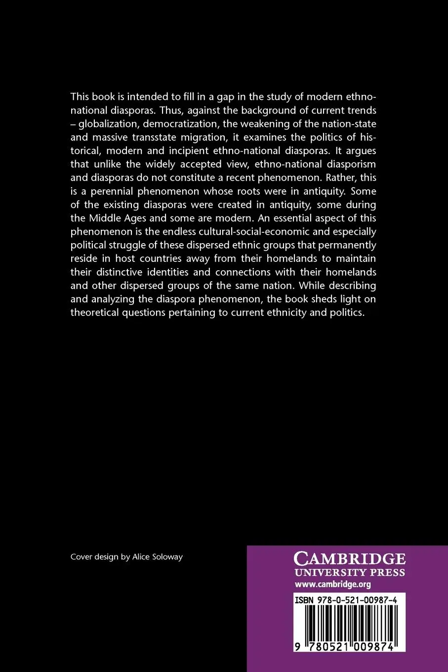 Rückseite: 9780521009874 | Diaspora Politics | At Home Abroad | Gabriel Sheffer | Taschenbuch