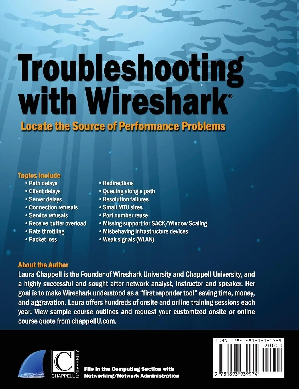 Rückseite: 9781893939974 | Troubleshooting with Wireshark | Laura Chappell | Taschenbuch | 2014