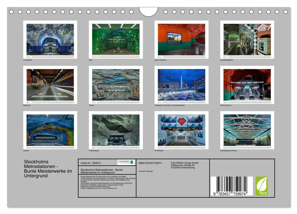 Bild: 9783457759974 | Stockholms Metrostationen - Bunte Meisterwerke im Untergrund...