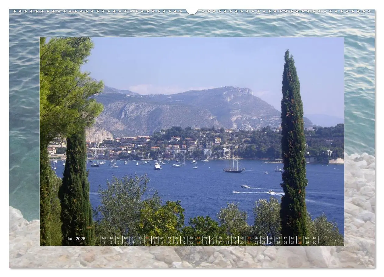 Bild: 9783516089974 | Nizza, Côte d'Azur (Wandkalender 2026 DIN A2 quer), CALVENDO...