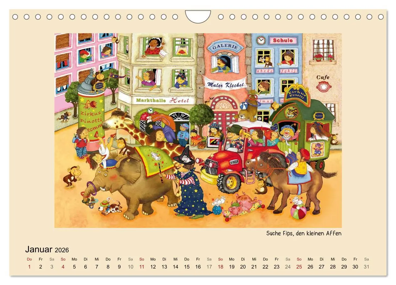 Bild: 9783516229974 | Wimmelbilder (Wandkalender 2026 DIN A4 quer), CALVENDO Monatskalender