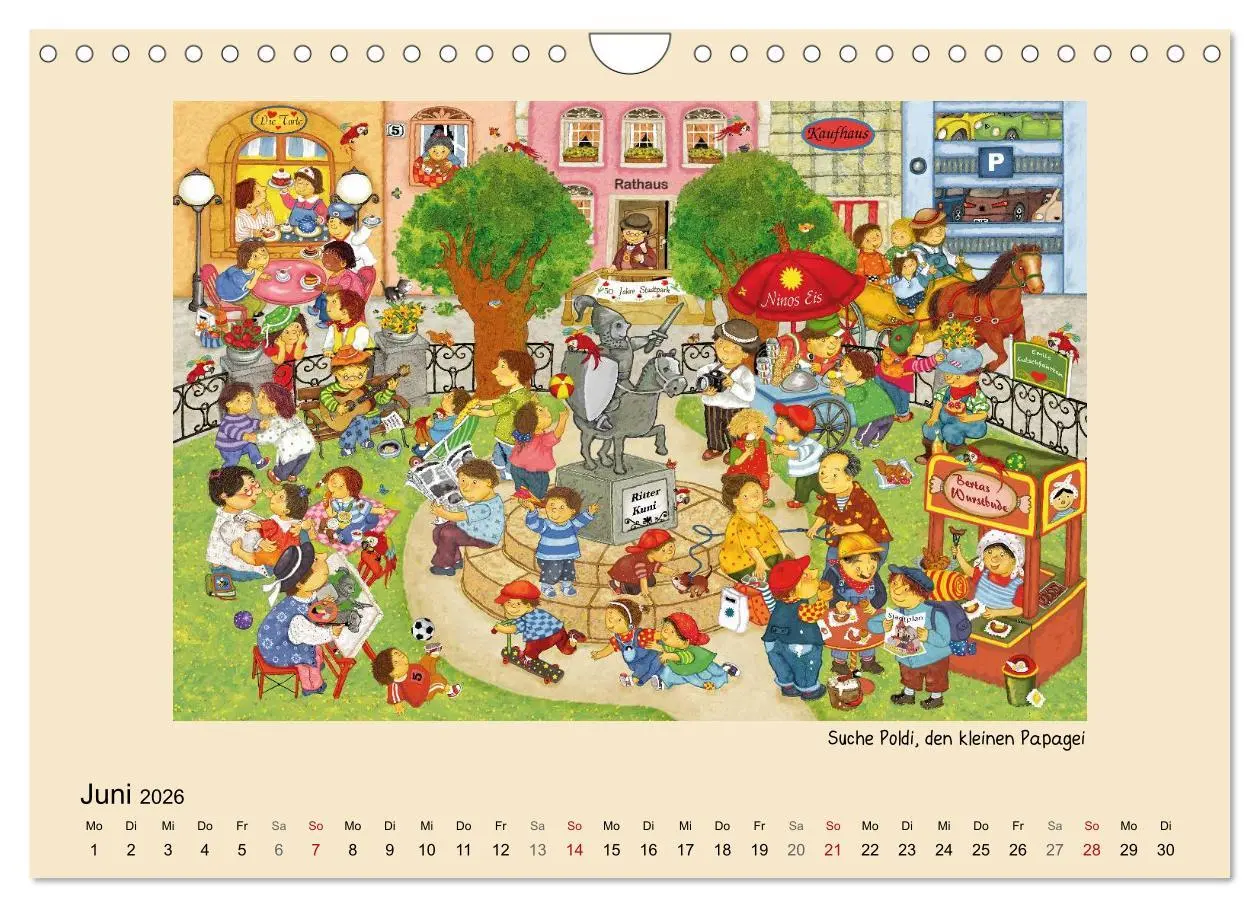 Bild: 9783516229974 | Wimmelbilder (Wandkalender 2026 DIN A4 quer), CALVENDO Monatskalender