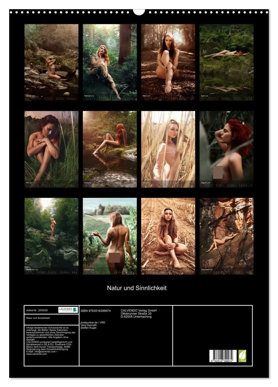 Bild: 9783516399974 | Natur und Sinnlichkeit (Wandkalender 2026 DIN A2 hoch), CALVENDO...