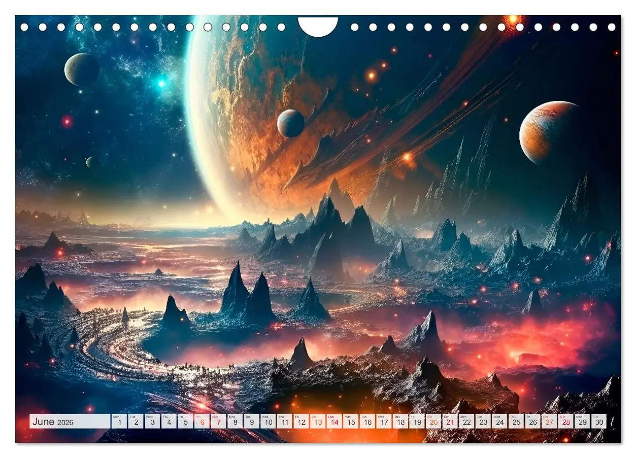 Bild: 9783516539974 | SCIENCE FICTION Life on distant planets (Wall Calendar 2026 DIN A4...