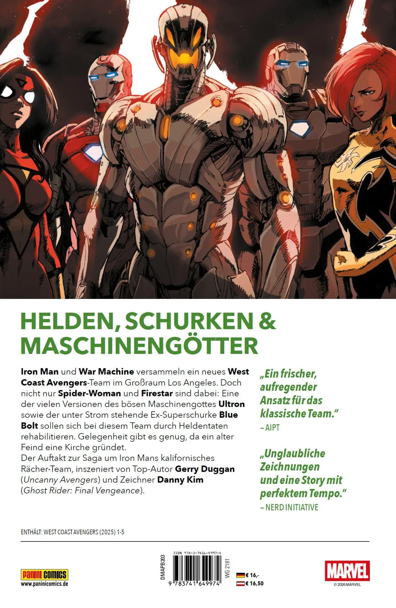 Bild: 9783741649974 | West Coast Avengers | Bd. 1: Rehabilitierte Rächer | Duggan (u. a.)