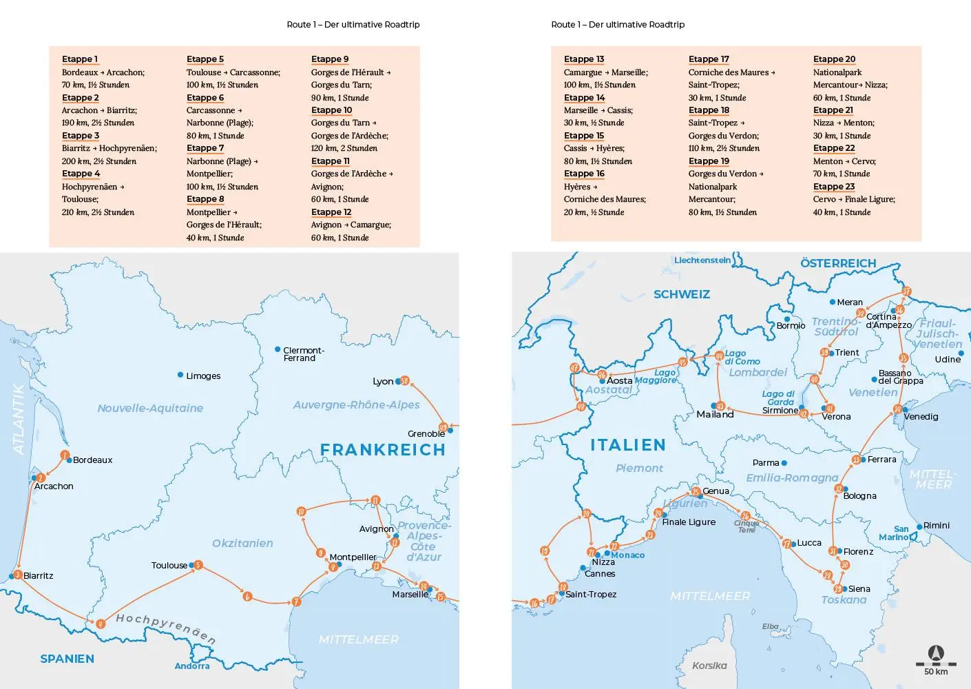 Bild: 9783831739974 | Reise Know-How Roadtrip Handbuch Südfrankreich &amp; Norditalien | Buch