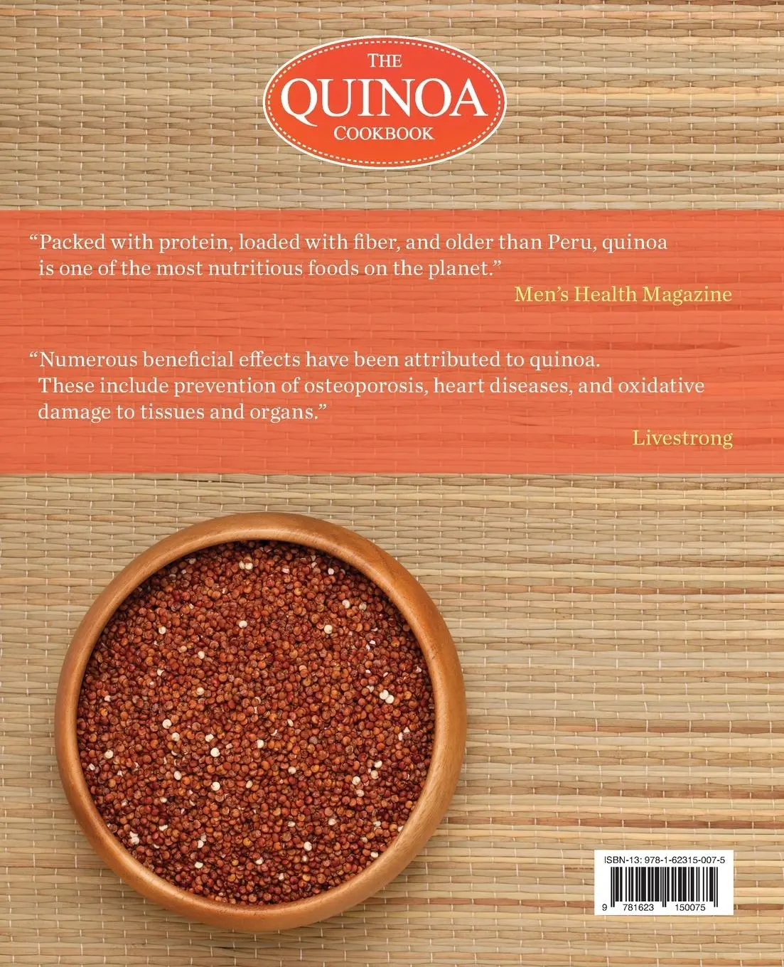 Rückseite: 9781623150075 | The Quinoa Cookbook | Rockridge Press | Taschenbuch | Englisch | 2012