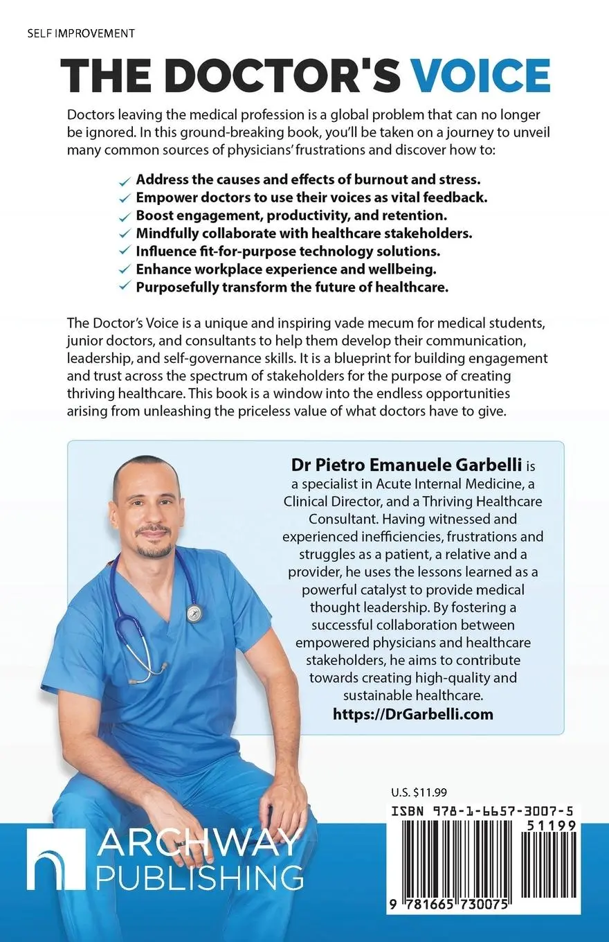 Rückseite: 9781665730075 | The Doctor's Voice | Pietro Emanuele Garbelli | Taschenbuch | Englisch