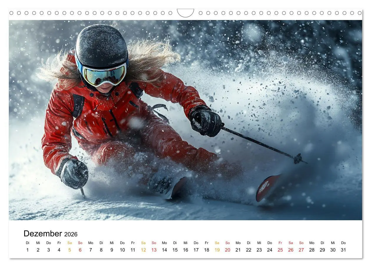 Bild: 9783457320075 | Kufen, Ski &amp; Snowboard (Wandkalender 2026 DIN A3 quer), CALVENDO...