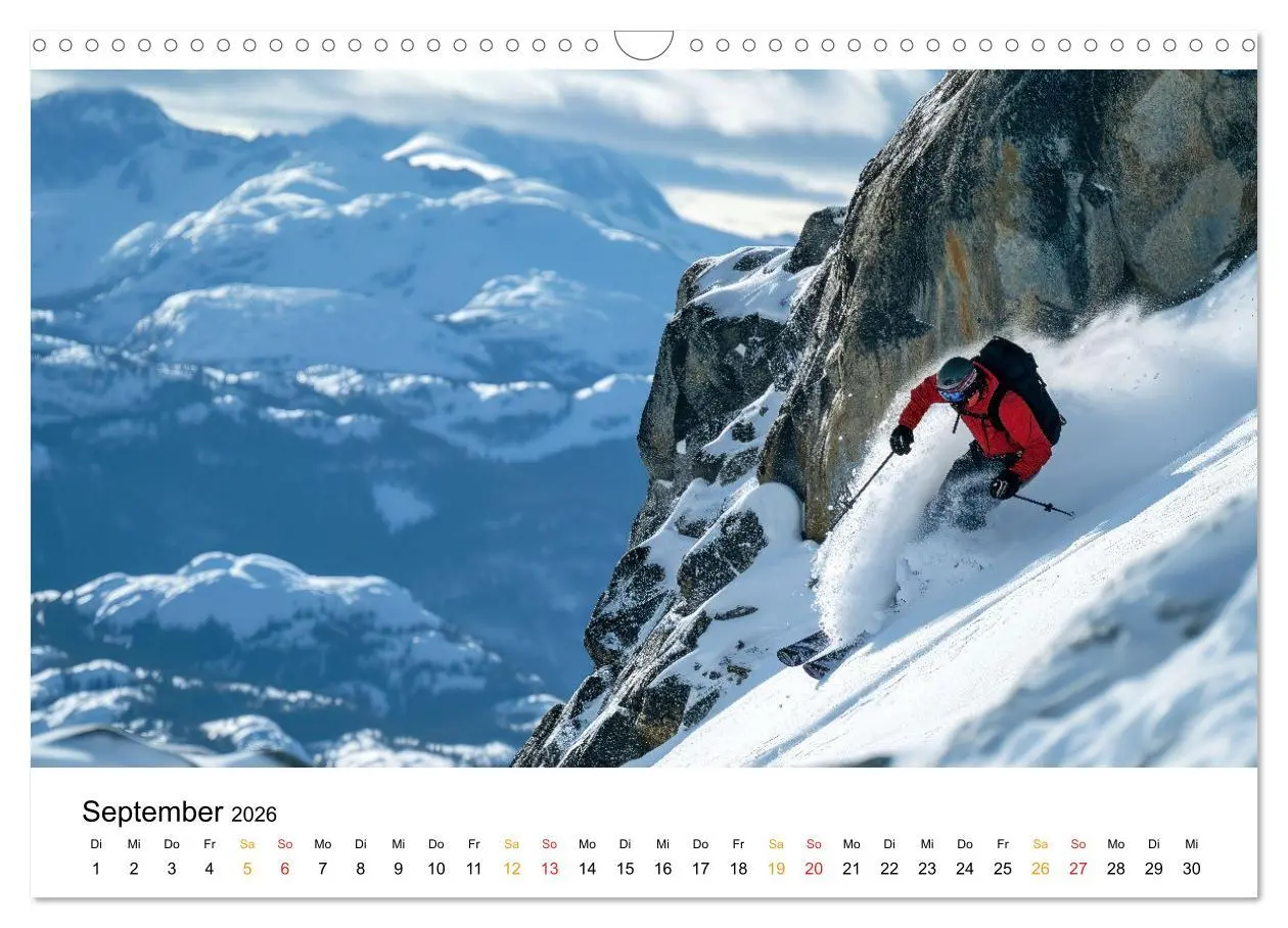 Bild: 9783457320075 | Kufen, Ski &amp; Snowboard (Wandkalender 2026 DIN A3 quer), CALVENDO...