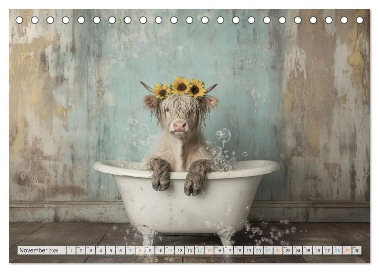 Bild: 9783516030075 | Wasserschlacht mit Flauschalarm (Tischkalender 2026 DIN A5 quer),...
