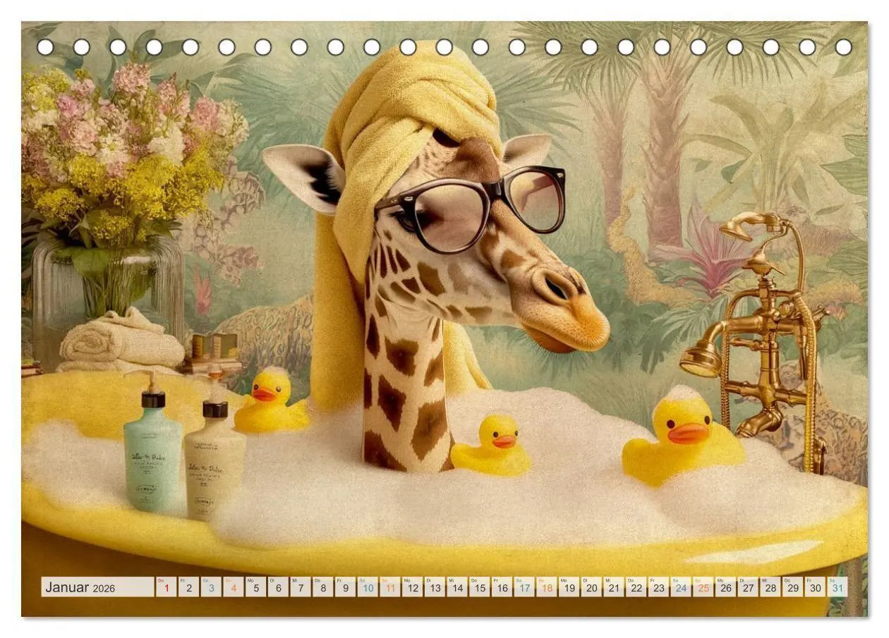 Bild: 9783516030075 | Wasserschlacht mit Flauschalarm (Tischkalender 2026 DIN A5 quer),...