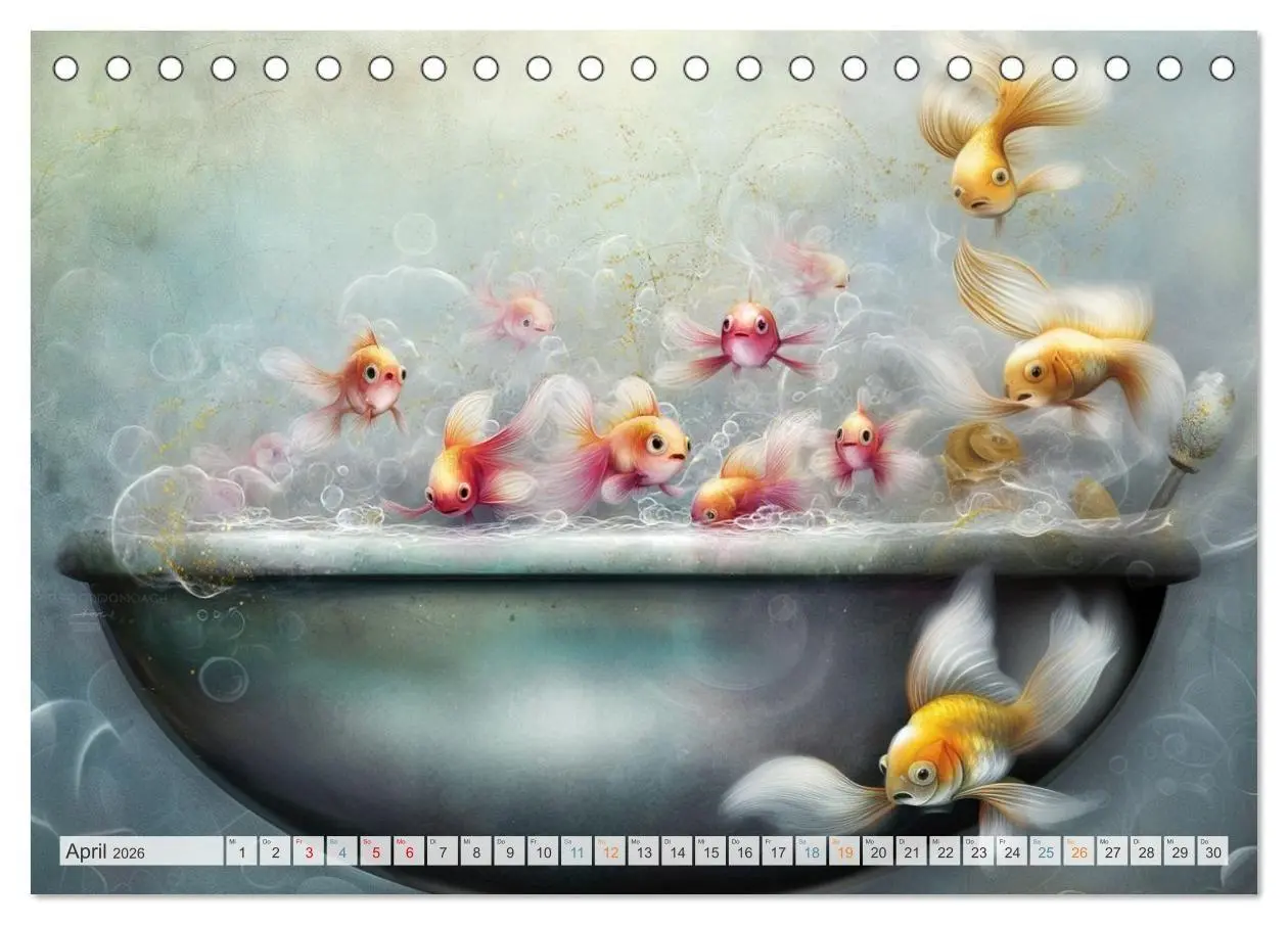 Bild: 9783516030075 | Wasserschlacht mit Flauschalarm (Tischkalender 2026 DIN A5 quer),...