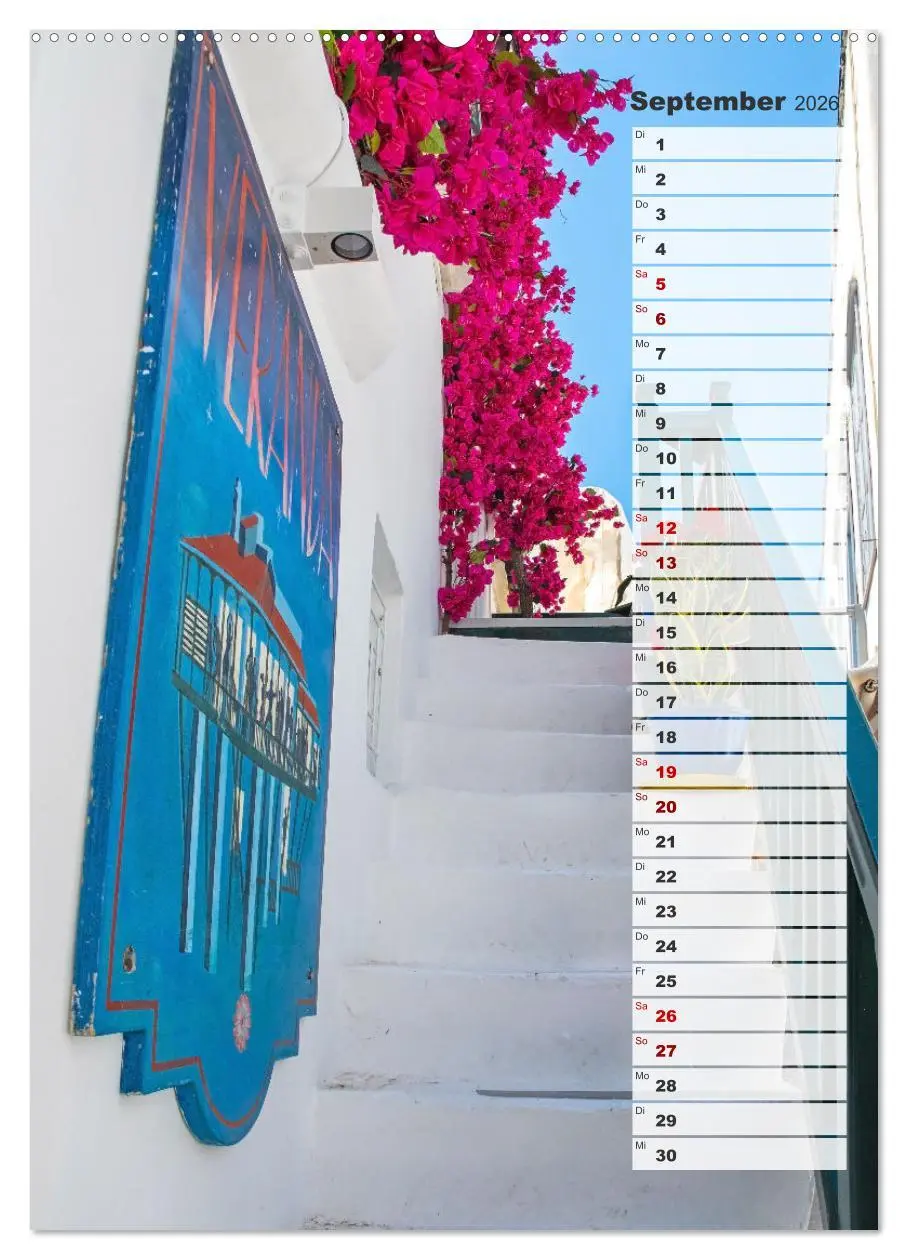 Bild: 9783516340075 | Bunte Treppen auf Mykonos - Reiseplaner (hochwertiger Premium...