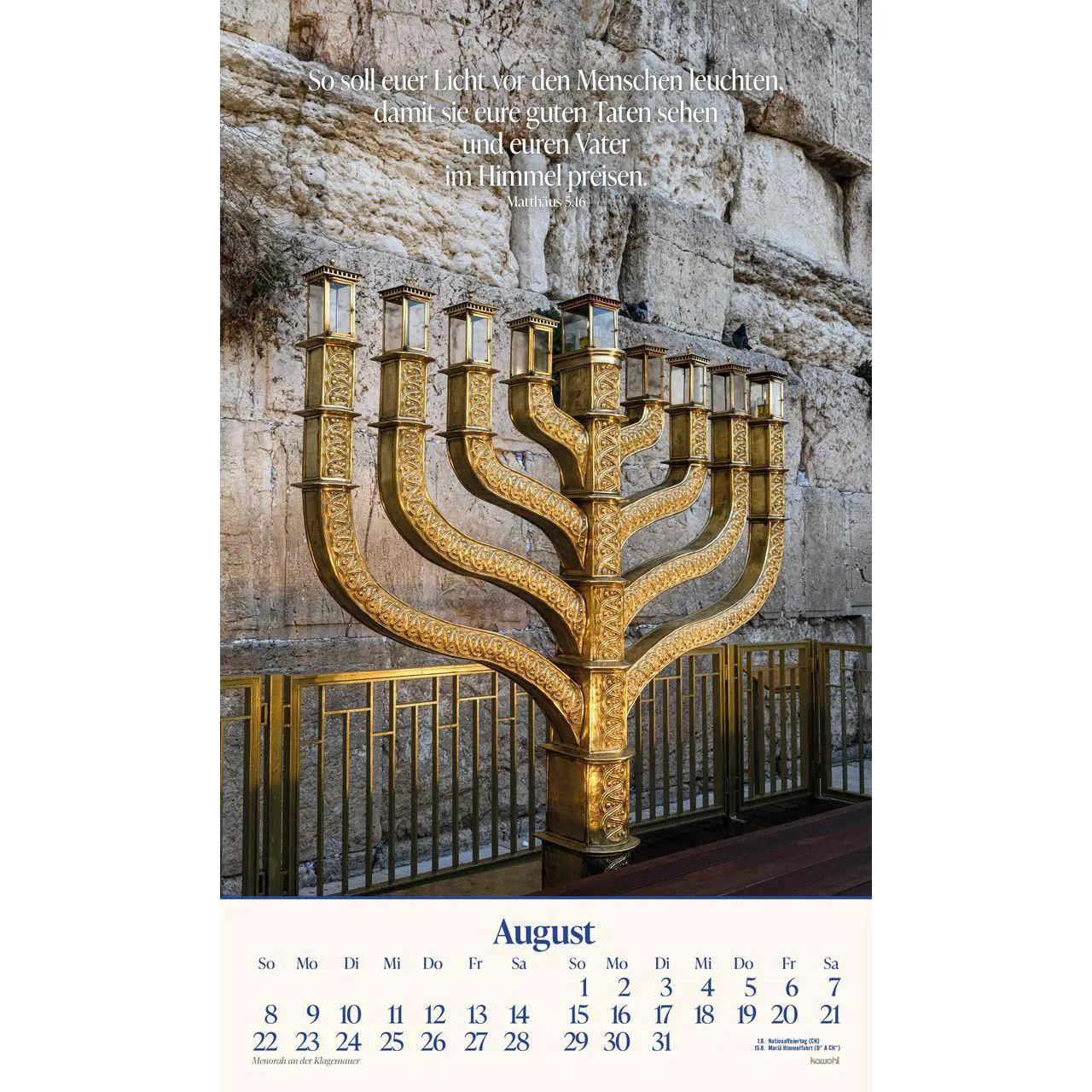 Bild: 9783754870075 | Das Heilige Land 2027 | Israel-Kalender | Kalender | Spiralbindung