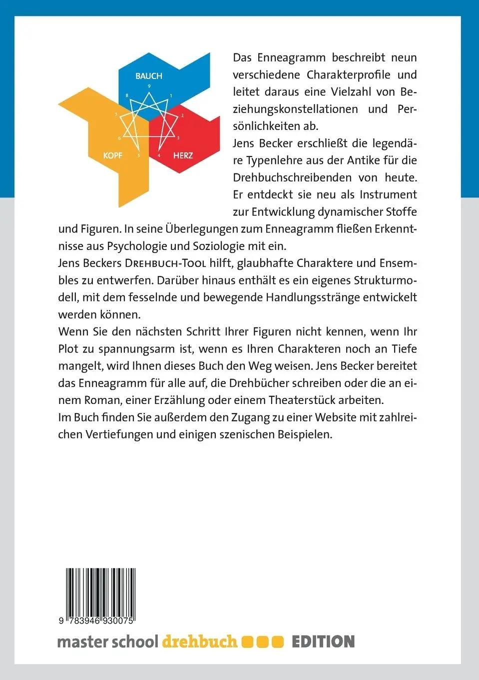Rückseite: 9783946930075 | Das Drehbuch-Tool | Jens Becker | Taschenbuch | 176 S. | Deutsch