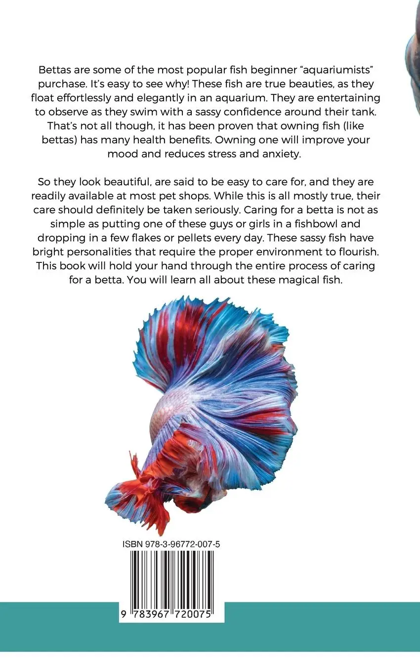 Rückseite: 9783967720075 | Betta Fish | The Simple Guide to Caring for Your Magical Betta | James