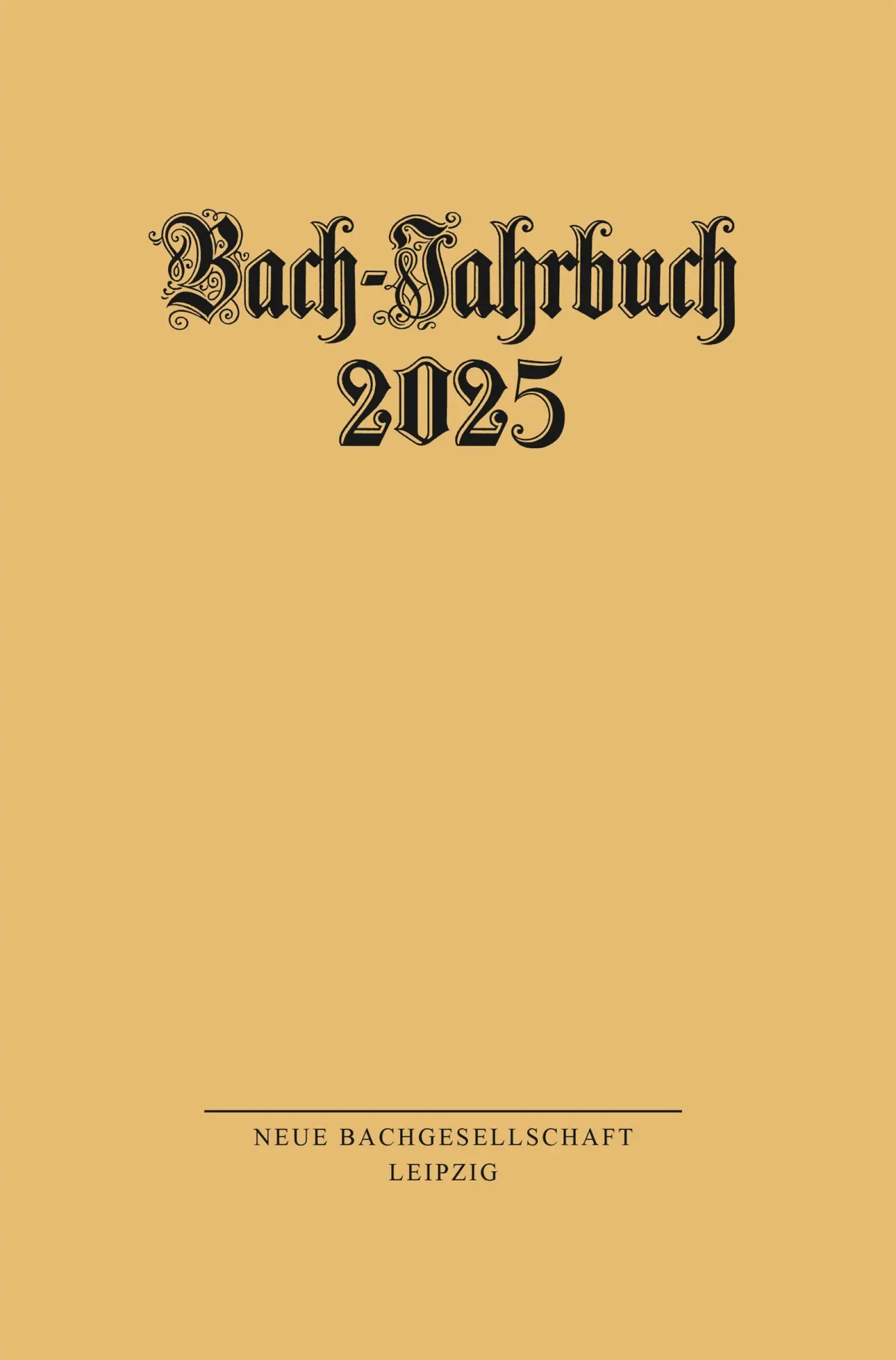 Cover: 9783374080175 | Bach-Jahrbuch 2025 | Im Auftrag der neuen Bachgesellschaft (u. a.)