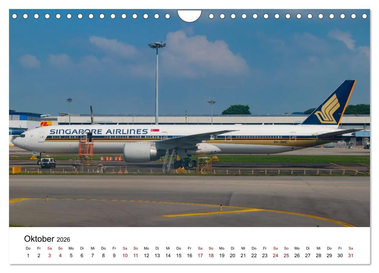 Bild: 9783457310175 | Singapore Airlines - Die ganze Flotte (Wandkalender 2026 DIN A4...