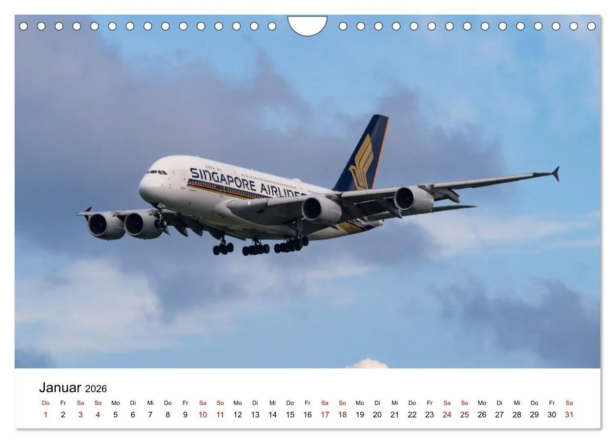 Bild: 9783457310175 | Singapore Airlines - Die ganze Flotte (Wandkalender 2026 DIN A4...