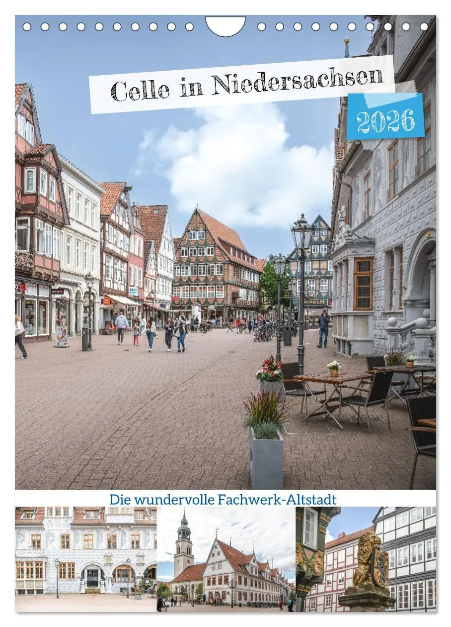 Cover: 9783516330175 | Celle in Niedersachsen (Wandkalender 2026 DIN A4 hoch), CALVENDO...