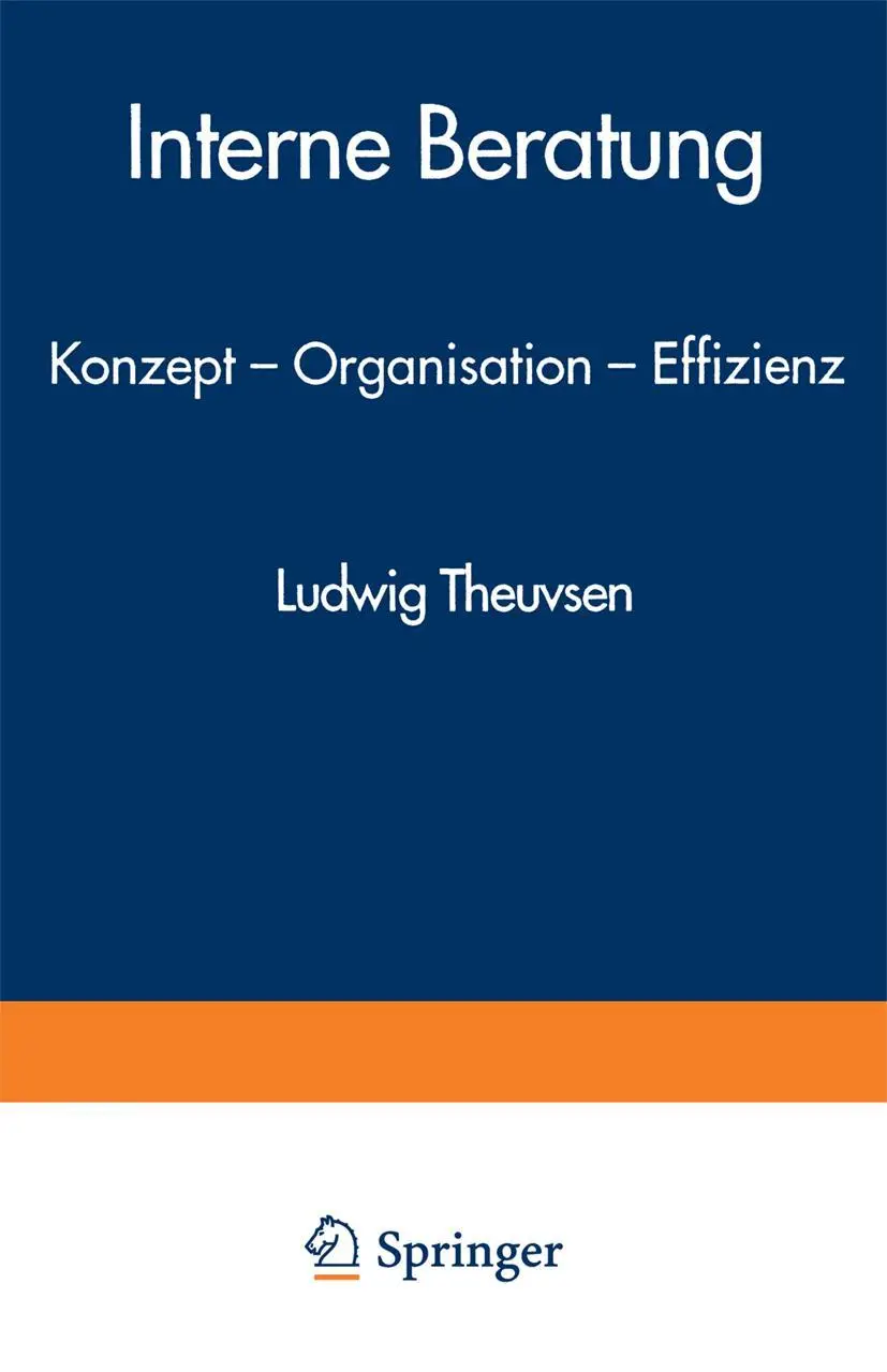 Cover: 9783824460175 | Interne Beratung | Konzept ¿ Organisation ¿ Effizienz | Theuvsen