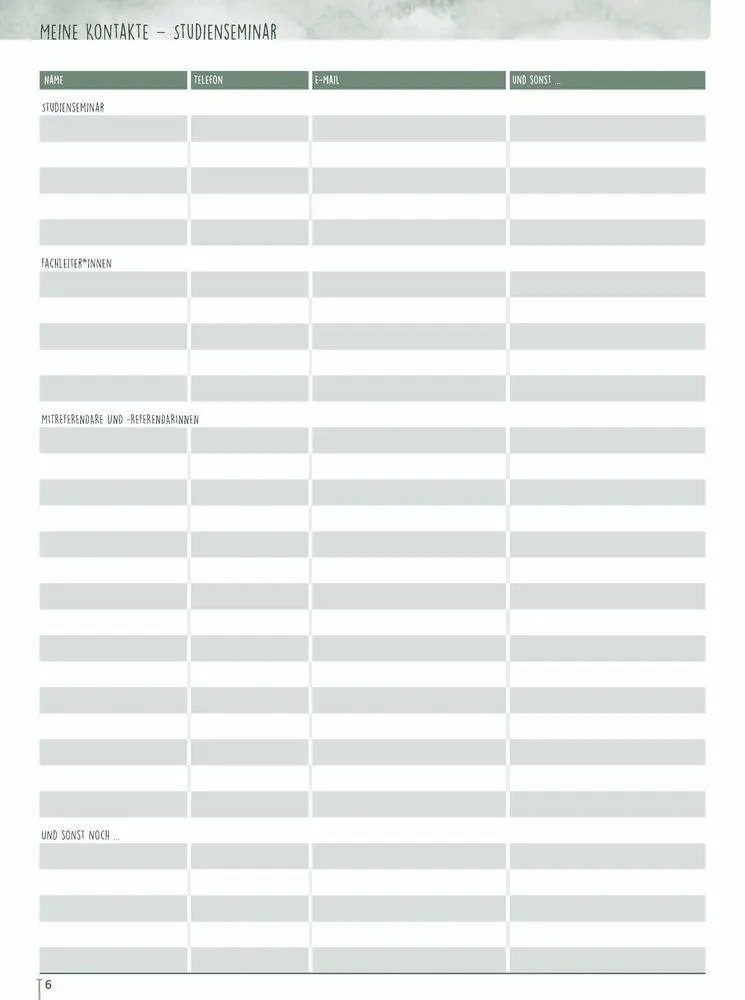 Bild: 9783834670175 | Mein Schulplaner fürs Referendariat Schuljahr 2026/2027 | Kalender