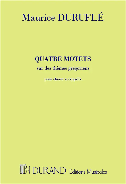 Cover: 9790044080175 | 4 Motets Sur Des Themes Gregoriens Op. 10 | Pour Choeur a Cappella