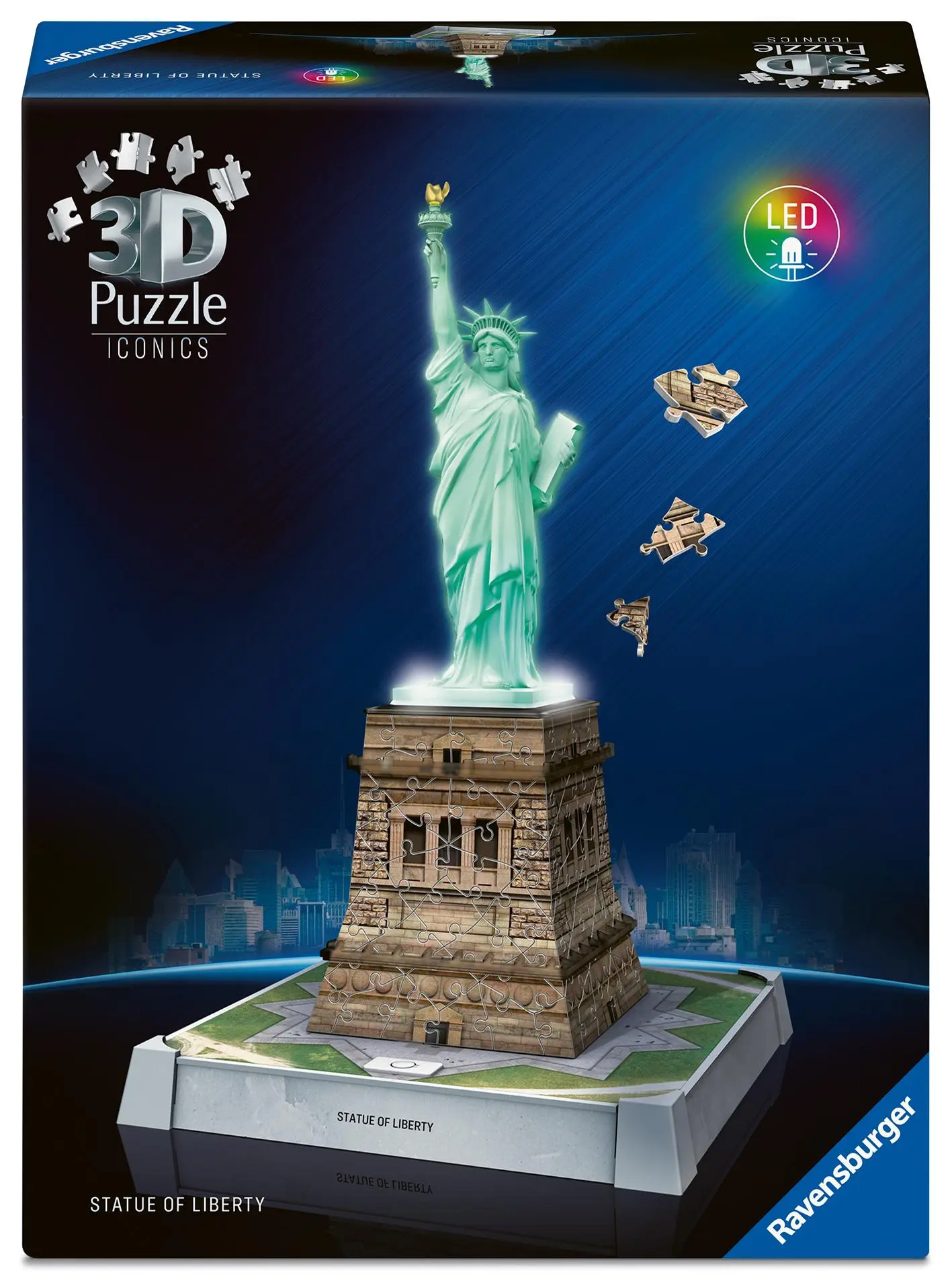 Cover: 4005555080275 | 3D Puzzle Iconics: Freiheitsstatue - mit Licht | Spiel | 12008027