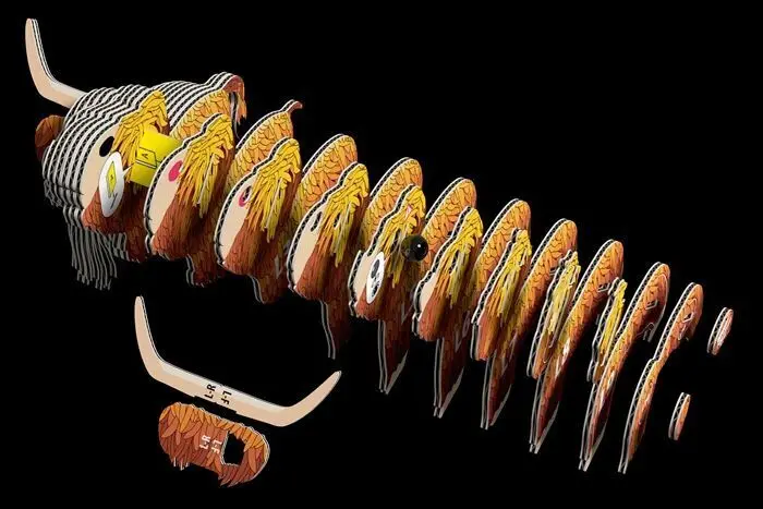 Bild: 9421036940275 | EUGY - 3D Bastelset Hochlandrind | Kit (Bastelset) | 2025 | EUGY