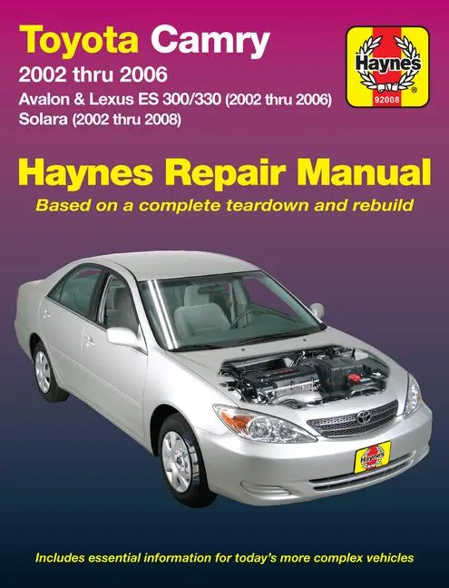 Cover: 9781620920275 | Toyota Camry, Avalon, Lexus Es 300 &amp; 330 2002 Thru 2006 &amp; Toyota...