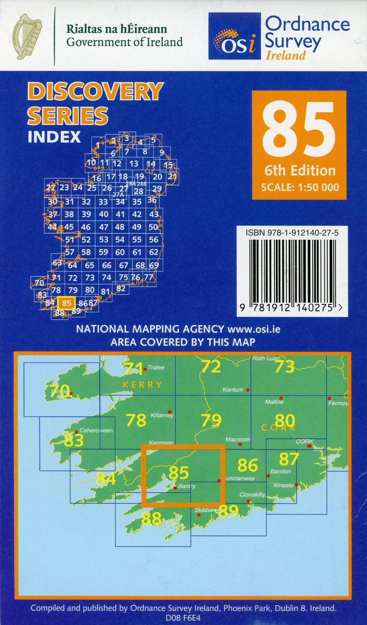 Bild: 9781912140275 | Cork, Kerry | Ordnance Survey Ireland | Taschenbuch | Karte/Landkarte