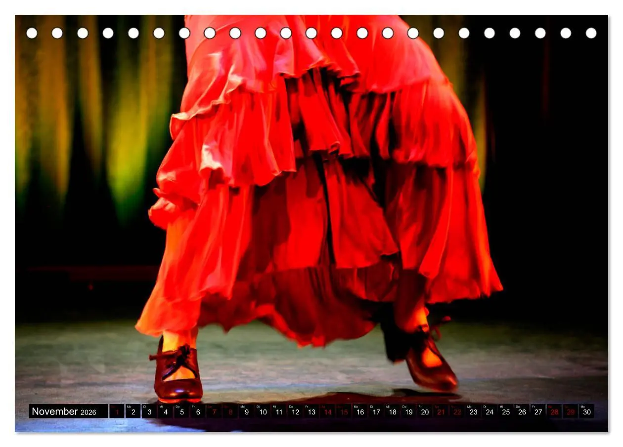 Bild: 9783457850275 | Flamenco. Spanischer Tanz (Tischkalender 2026 DIN A5 quer),...