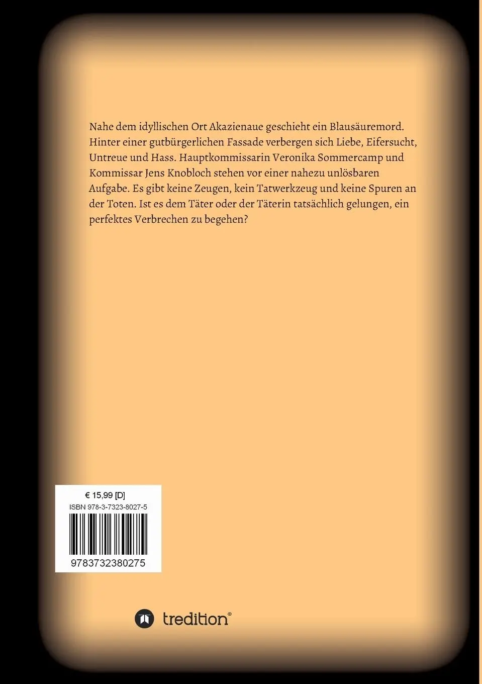 Rückseite: 9783732380275 | Die Tote unter dem Schlehendorn | Kriminalroman | Dieter Landgraf