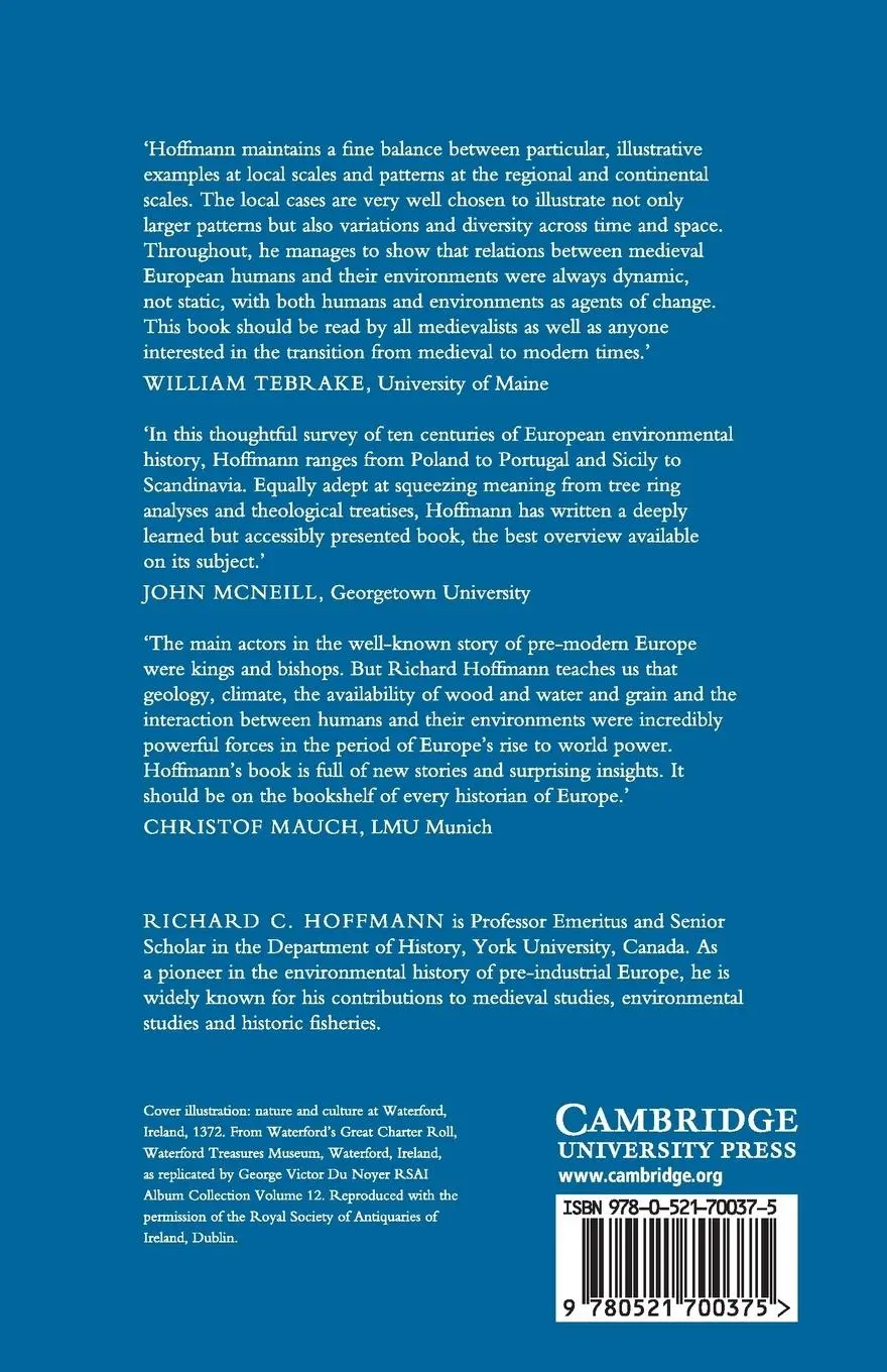 Rückseite: 9780521700375 | An Environmental History of Medieval Europe | Richard Hoffmann | Buch
