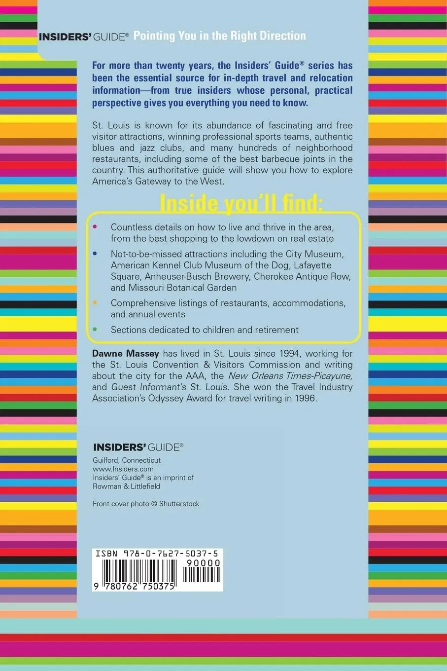 Rückseite: 9780762750375 | Insiders' Guide® to St. Louis | Dawne Massey | Taschenbuch | Englisch