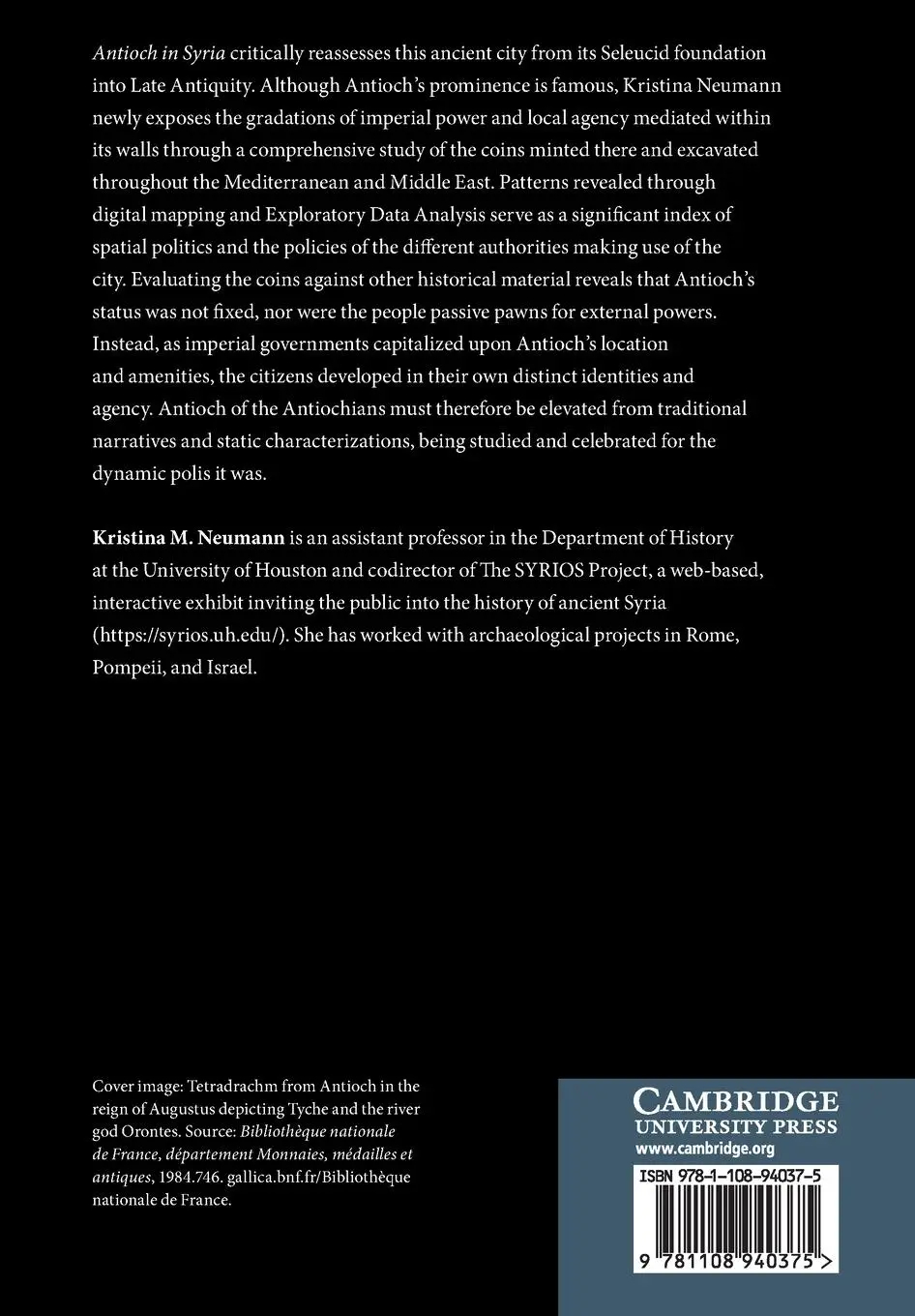 Rückseite: 9781108940375 | Antioch in Syria | Kristina M. Neumann | Taschenbuch | Englisch | 2023