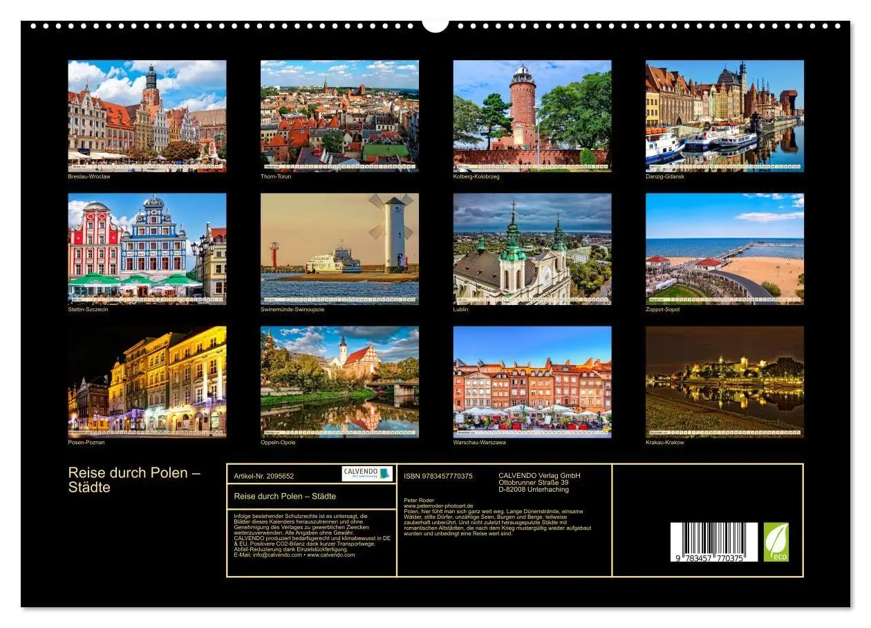 Bild: 9783457770375 | Reise durch Polen - Städte (hochwertiger Premium Wandkalender 2026...
