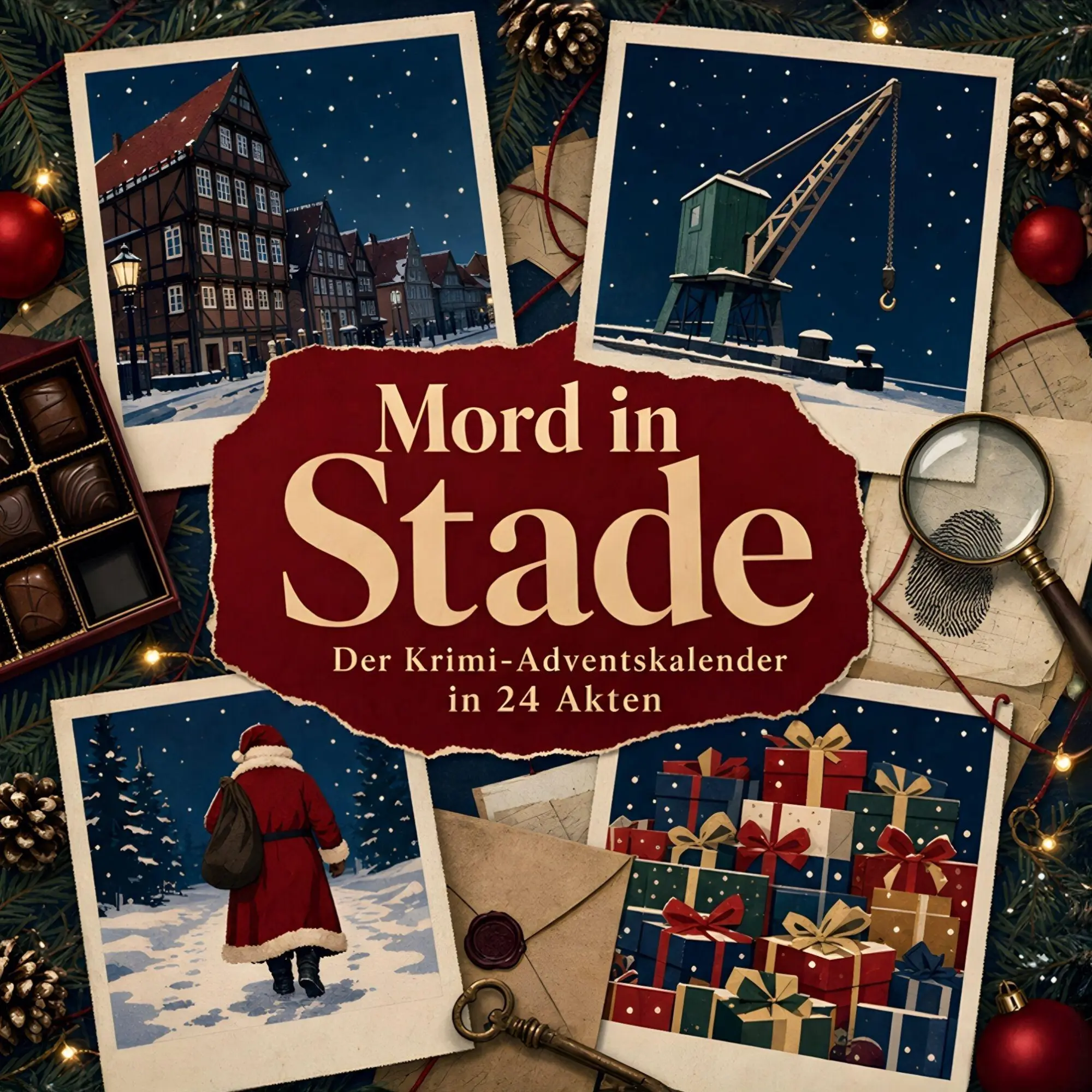 Cover: 9783696120375 | Mord in Stade | Der Krimi-Adventskalender in 24 Akten | Jonas Hofmann