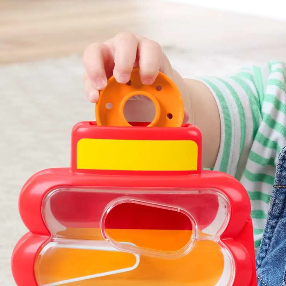 Bild: 194735360475 | Fisher-Price Rutschspaß Farbring Pyramide | Offene Verpackung | JLB81