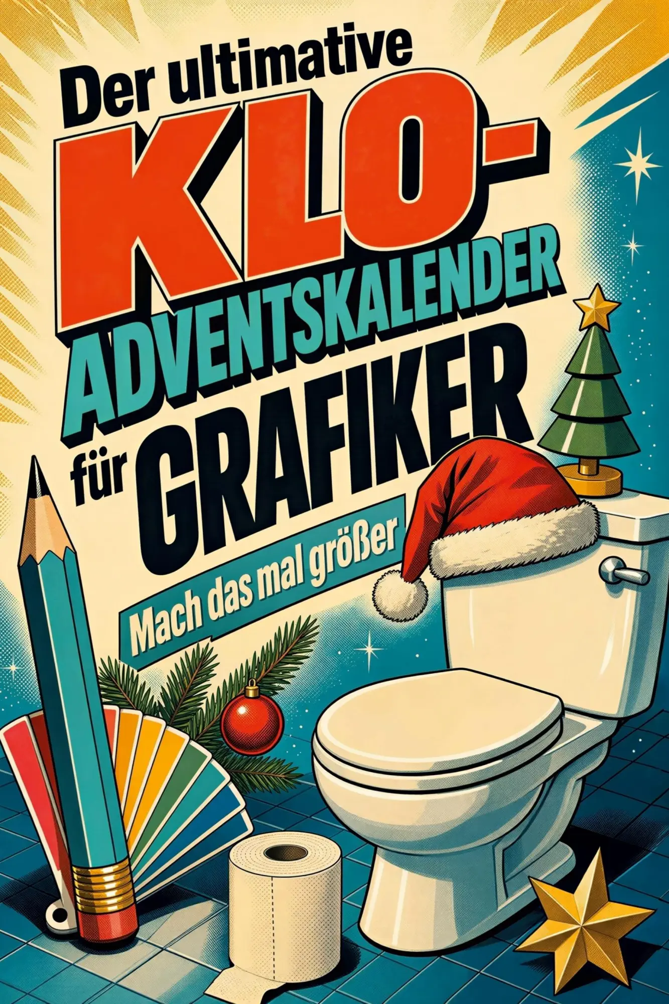 Cover: 9783696110475 | Der ultimative Klo-Adventskalender für Grafiker | Mach das mal größer