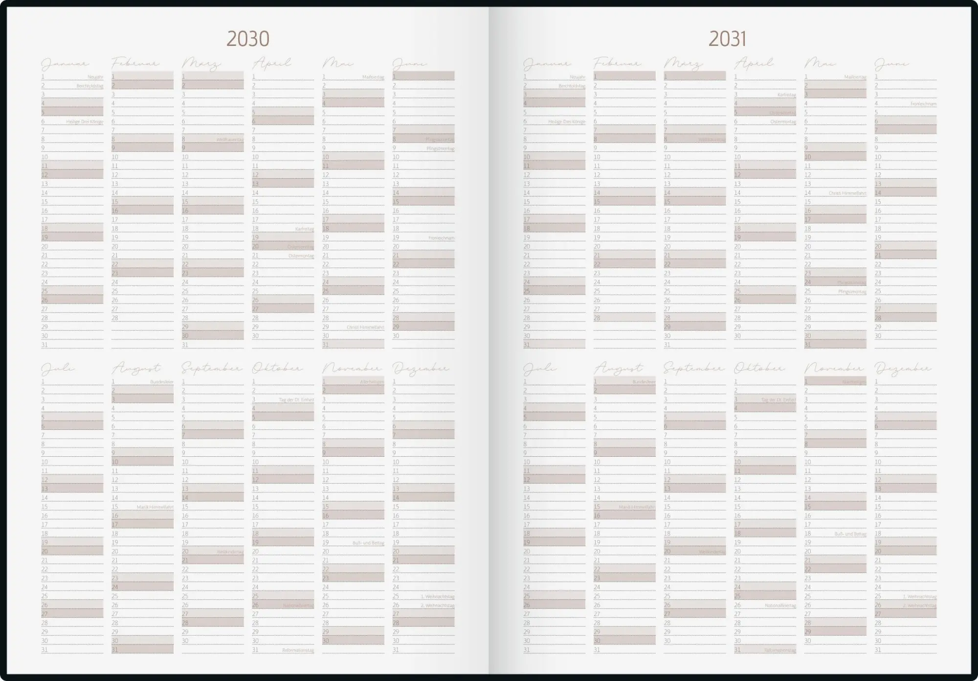 Bild: 4003273790575 | rido/idé 7022404016 10-Jahres-Kalender 2026-'35 "10 Years of...
