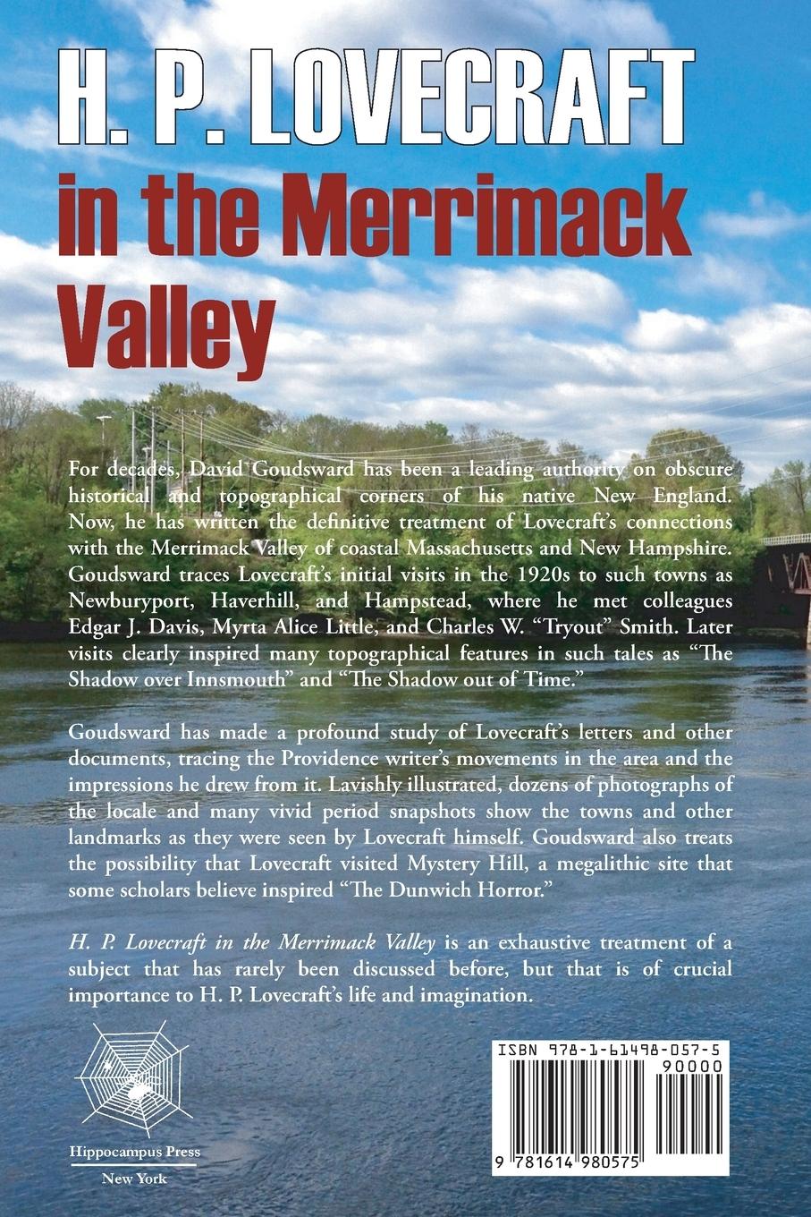 Rückseite: 9781614980575 | H. P. Lovecraft in the Merrimack Valley | David Goudsward | Buch